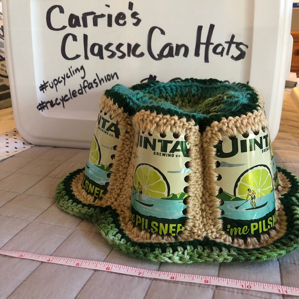 Beer can hat Handmade One size fits all